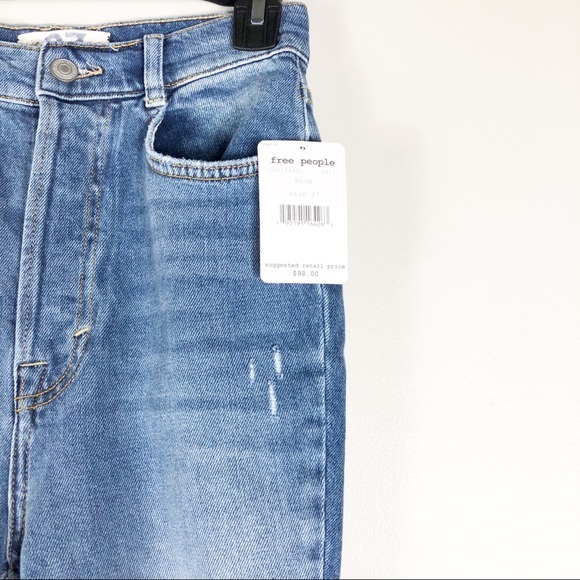 NWT Free People Phoenix Distressed Skinny Jeans - Picture 3 of 4